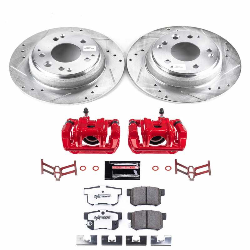 Power Stop 91-95 Acura Legend Rear Z26 Street Warrior Brake Kit w/Calipers Brake Kits - Performance D&S PowerStop
