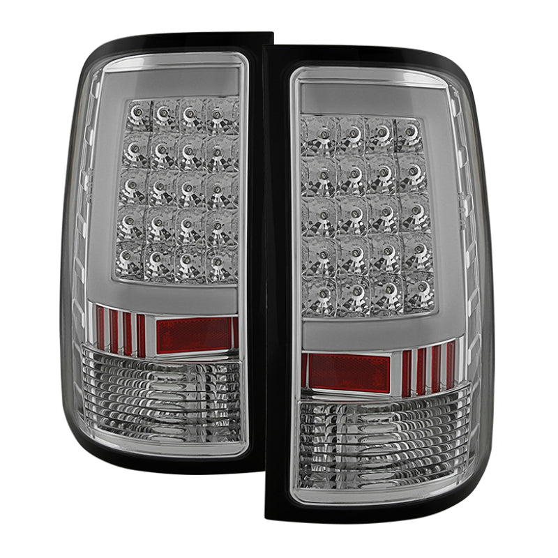 xTune GMC Sierra 07-13 LED Tail Lights Chrome ALT-ON-GS07-G2-LED-C Tail Lights SPYDER