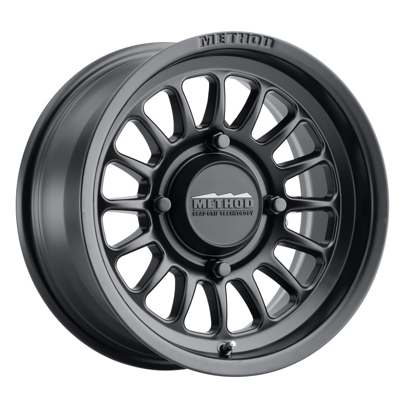 Method MR411 Bead Grip 15x7 / 4+3/13mm Offset / 4x136 / 106.25mm CB Matte Black Wheel Wheels - Cast Method Wheels