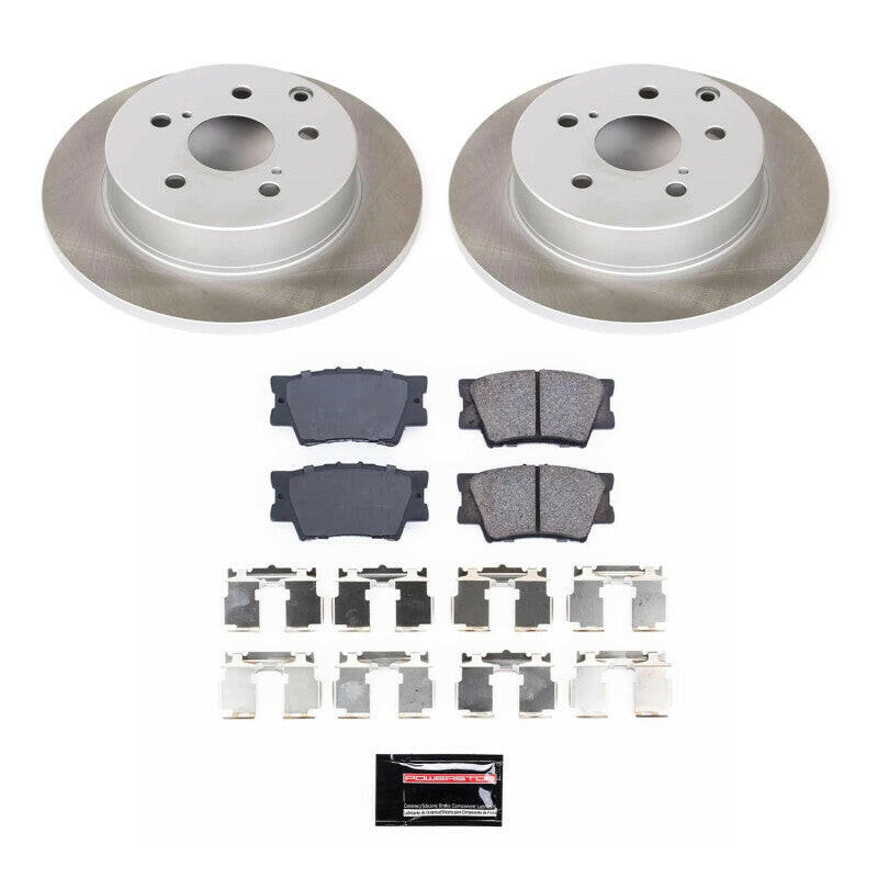 Power Stop 06-18 Toyota RAV4 Rear Semi-Coated Rotor Kit Brake Kits - Performance Blank PowerStop