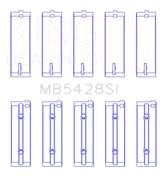 King Engine Bearings Honda R16A/ R18A 2006- Current Main Bearing Set Bearings King Engine Bearings