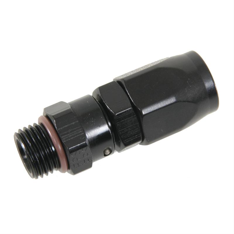 Fragola -6 Straight x 9/16 18 (6) Hose End Black Fittings Fragola
