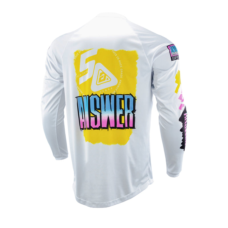 Answer 26 LE Syncron Artifacts Jersey 50 Years Neon Yellow/White/Blue - Large Jerseys Answer