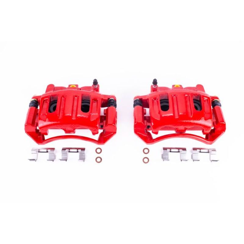 Power Stop 03-04 Dodge Dakota Front Red Calipers w/Brackets - Pair Brake Calipers - Perf PowerStop