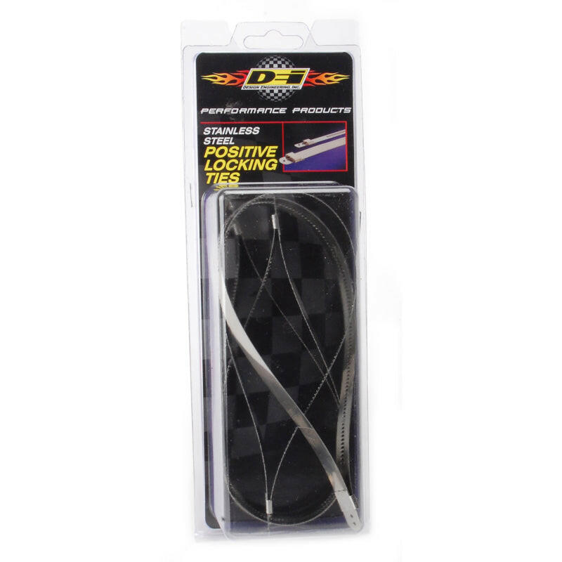 DEI Stainless Steel Positive Locking Tie 1/2in (12mm) x 14in - 4 per pack Clamps DEI