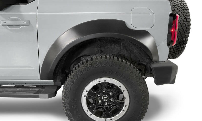 Bushwacker 21-22 Ford Bronco (2 Door) Extend-A-Fender Style Fender Flares - 4pc Smooth Fender Flares Bushwacker