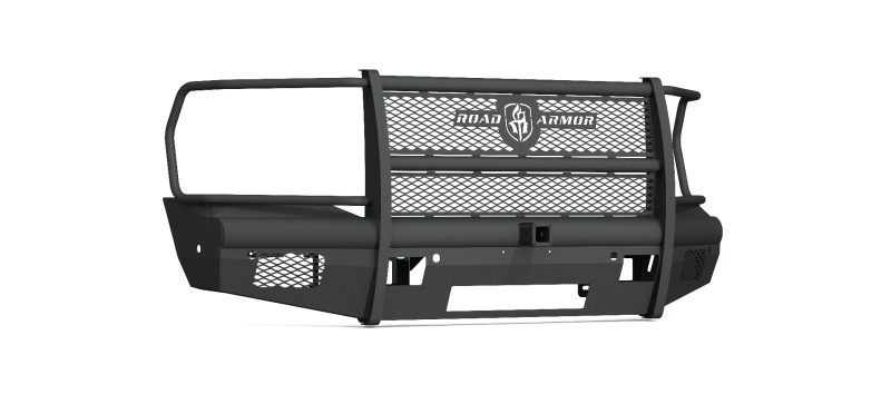 Road Armor 19-20 Ram 2500 Vaquero Front Bumper Full Guard 2in Receiver 6 Sensor - Tex Blk Bumpers - Steel Road Armor
