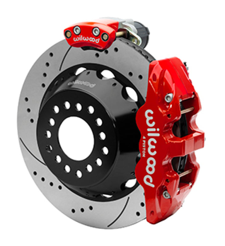 Wilwood EPB Rear Kit AERO4 12 Bolt 2.75 OffSet Big Brake Kits Wilwood
