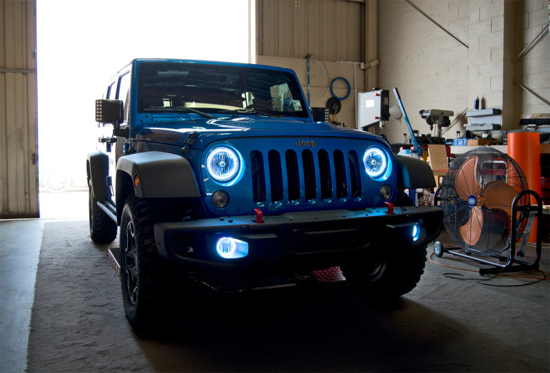 Oracle Jeep Wrangler 07-17 LED Halo Kit - White Headlights ORACLE Lighting