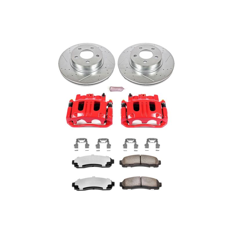 Power Stop 03-05 Ford Explorer Sport Trac Front Z36 Truck & Tow Brake Kit w/Calipers Brake Kits - Performance D&S PowerStop