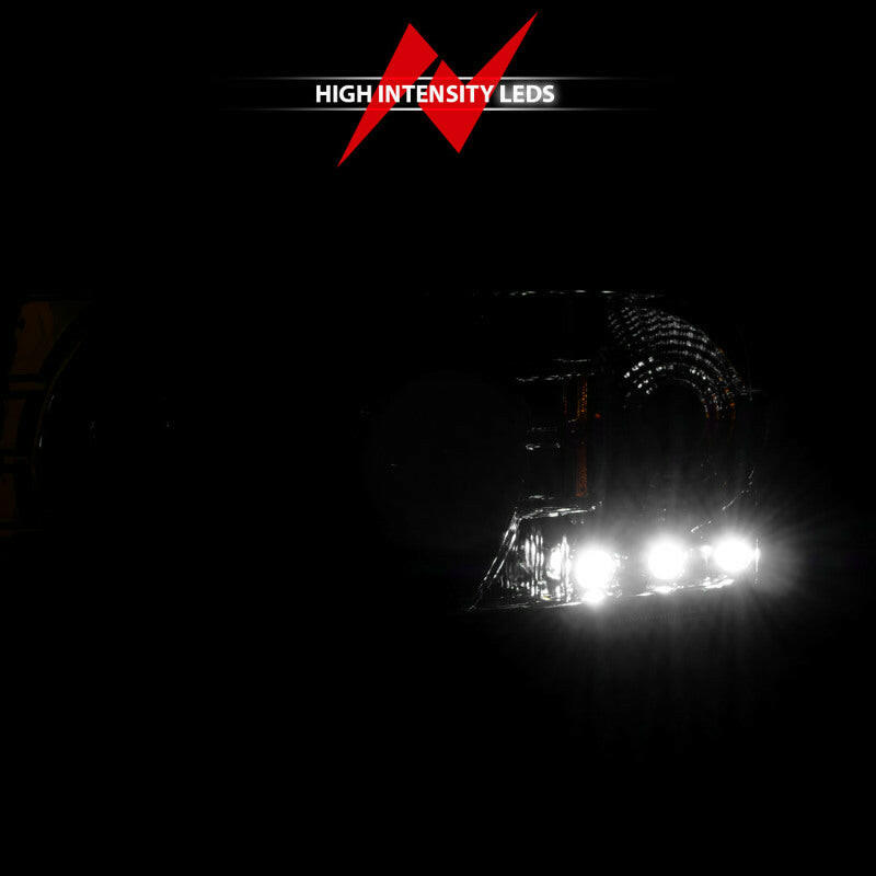 ANZO 1994-2001 Dodge Ram Crystal Headlights Chrome w/ LED Headlights ANZO