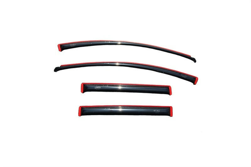 AVS 07-14 Ford Edge Ventvisor In-Channel Front & Rear Window Deflectors 4pc - Smoke Wind Deflectors AVS