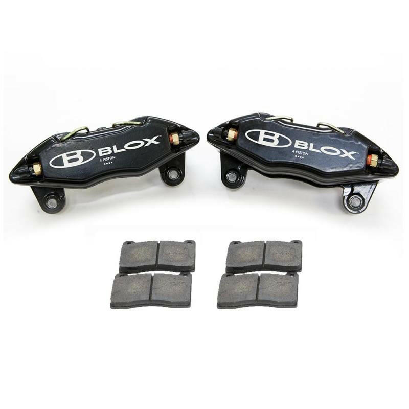 BLOX Racing Forged 4 Piston Calipers and Pads (Fits Honda/Acura 262mm Rotors) Big Brake Kits BLOX Racing