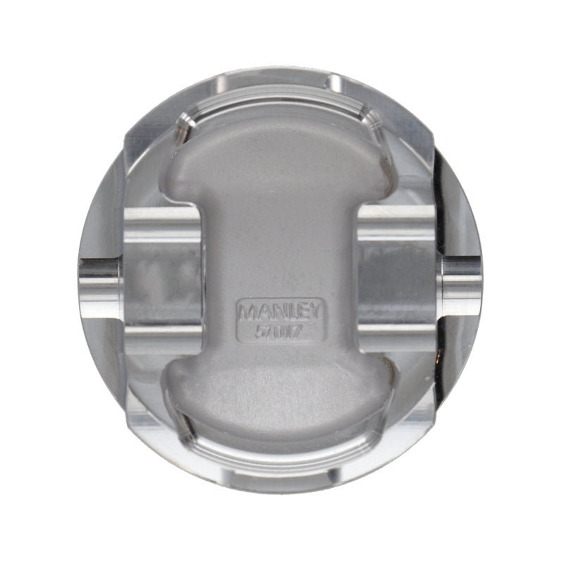 Manley Mitsubishi 4G63/4G63T (6 Bolt) 86mm Bore 9.0:1 CR -8cc Dish Extreme Duty Pistons w/ Rings Piston Sets - Forged - 4cyl Manley Performance