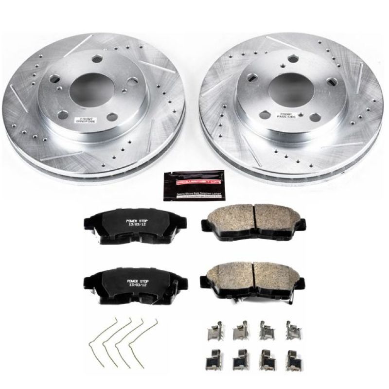 Power Stop 92-01 Toyota Camry Front Z23 Evolution Sport Brake Kit Brake Kits - Performance D&S PowerStop