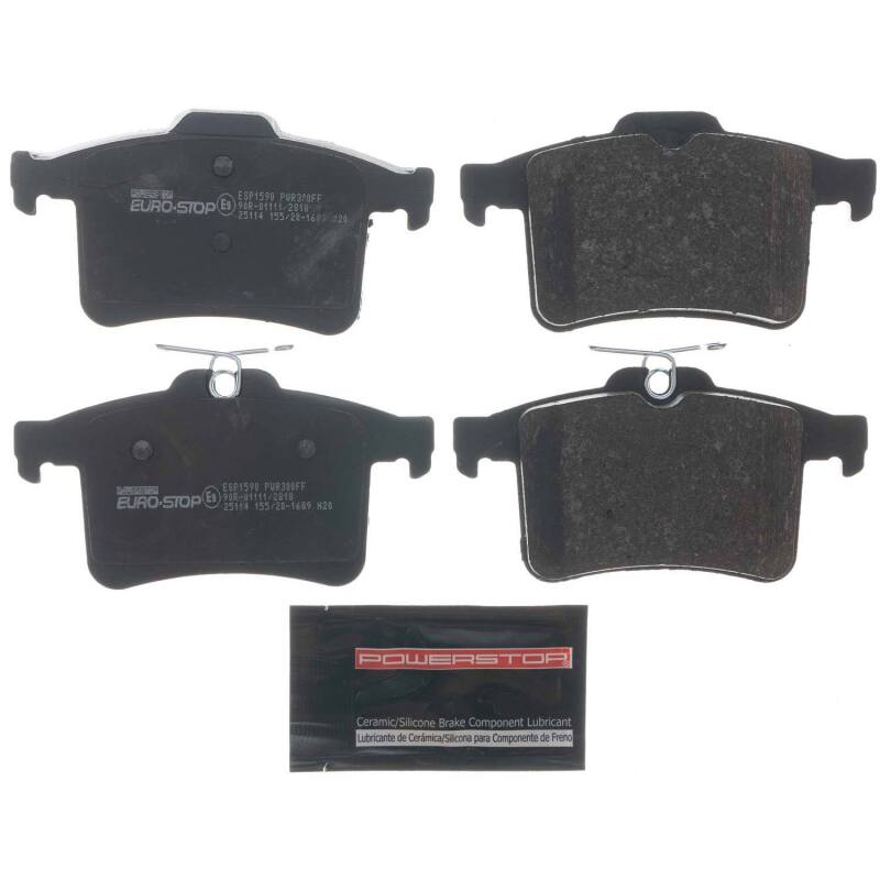 Power Stop 12-13 Jaguar XKR-S Euro-Stop ECE-R90 Rear Brake Pads Brake Pads - OE PowerStop