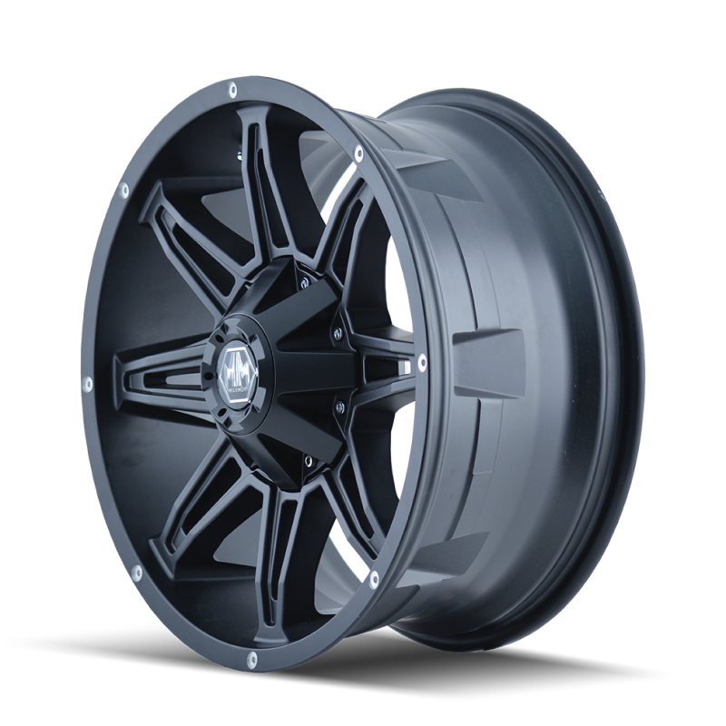 Mayhem 8090 Rampage 20x9 / 6x135 BP / 0mm Offset / 106mm Hub Matte Black Wheel Wheels - Cast Mayhem