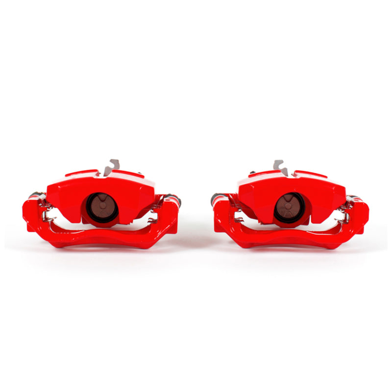 Power Stop 13-16 Dodge Dart Rear Red Calipers w/Brackets - Pair Brake Calipers - Perf PowerStop