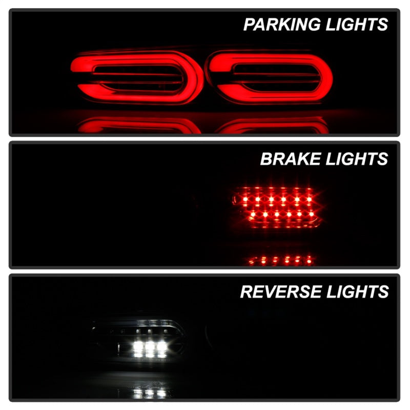 Spyder Chevy Camaro 16-18 Halogen LED Tail Lights Black ALT-YD-CCAM16HAL-SEQ-BK Tail Lights SPYDER
