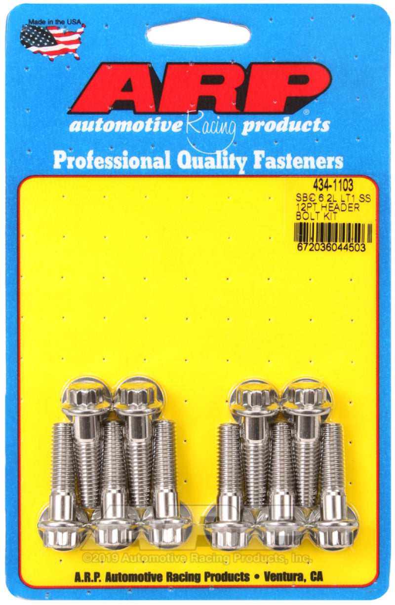ARP Header Stud Kit SS 12pt Chevy LT1 6.2L Small Block Hardware Kits - Other ARP