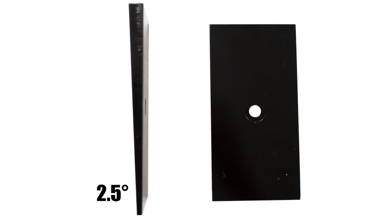 Fishbone Offroad Universal 2.5in Leaf Spring Shim - Black Shackle Kits Fishbone Offroad