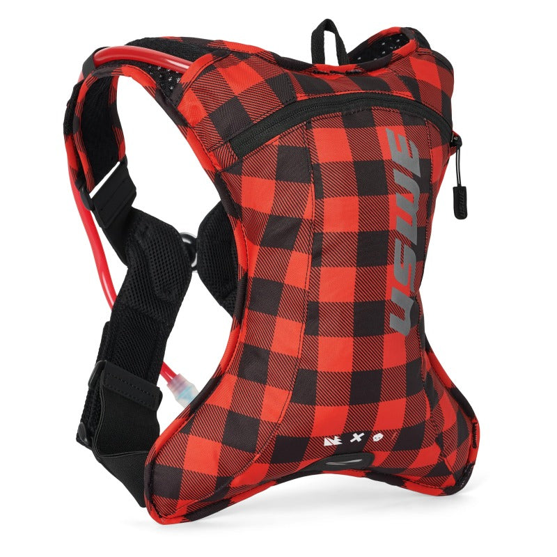 USWE Outlander Hydration Pack 2L - Flannel Red/Black Bags - Hydration Packs USWE