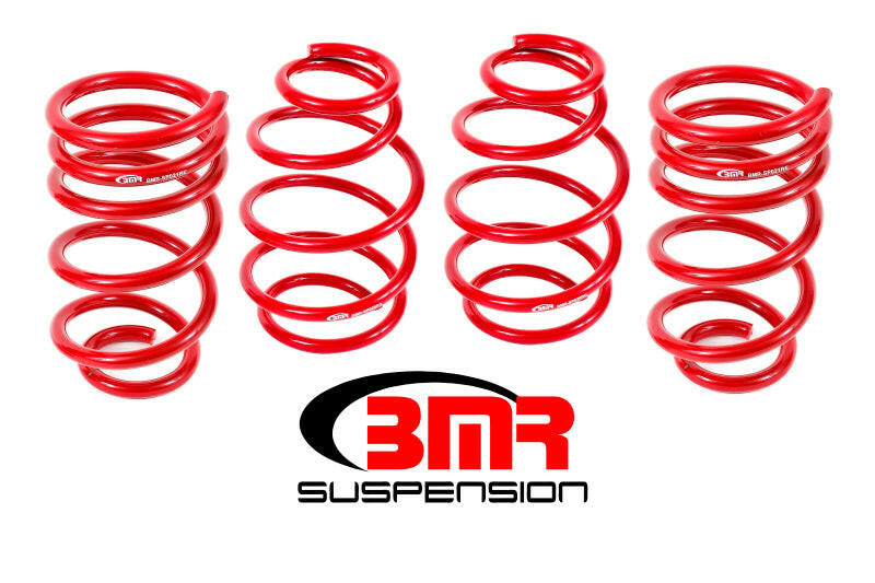 BMR 10-15 5th Gen Camaro V8 Lowering Spring Kit (Set Of 4) - Red Lowering Springs BMR Suspension