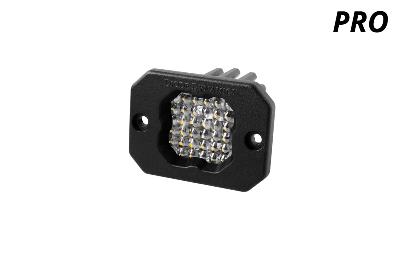 Diode Dynamics Stage Series C1 LED Pod Pro - White Flood Flush RBL Each Light Accessories and Wiring Diode Dynamics