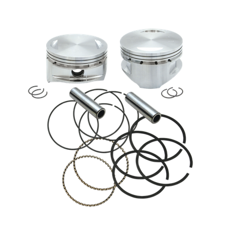 S&S Cycle 86-03 XL 4in x 4-5/8in Piston Set - .010in Piston Sets - Powersports S&S Cycle