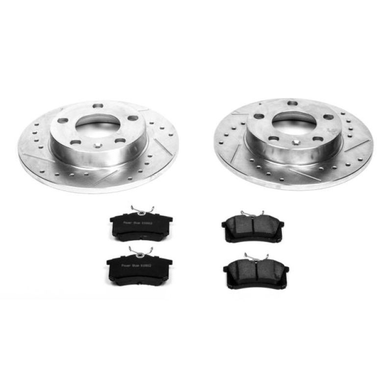 Power Stop 02-06 Audi A4 Rear Z23 Evolution Sport Brake Kit Brake Kits - Performance D&S PowerStop