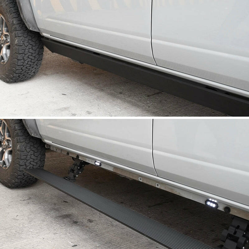 RealTruck 19-25 Chevy Silverado 1500 CC 4dr VoltStep Electric Running Board Kit - Tex. Blk Running Boards Go Rhino
