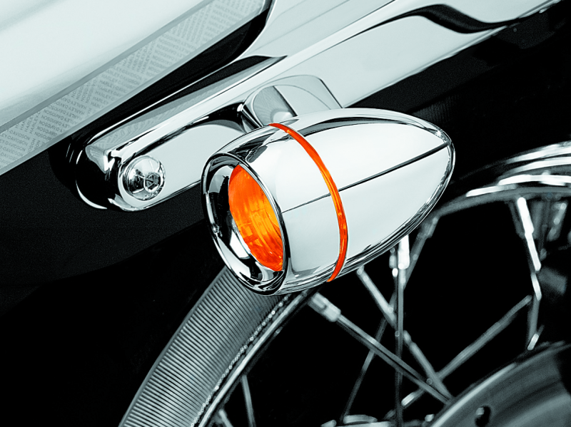Kuryakyn Deep Dish Bezel With Amber Lens Chrome Light Accessories and Wiring Kuryakyn