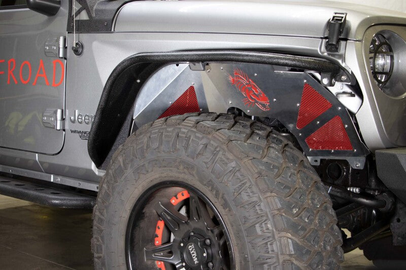 Fishbone Offroad 2018+ Jeep Wrangler JL Front Pair Aluminum Raw Inner Fenders Fenders Fishbone Offroad