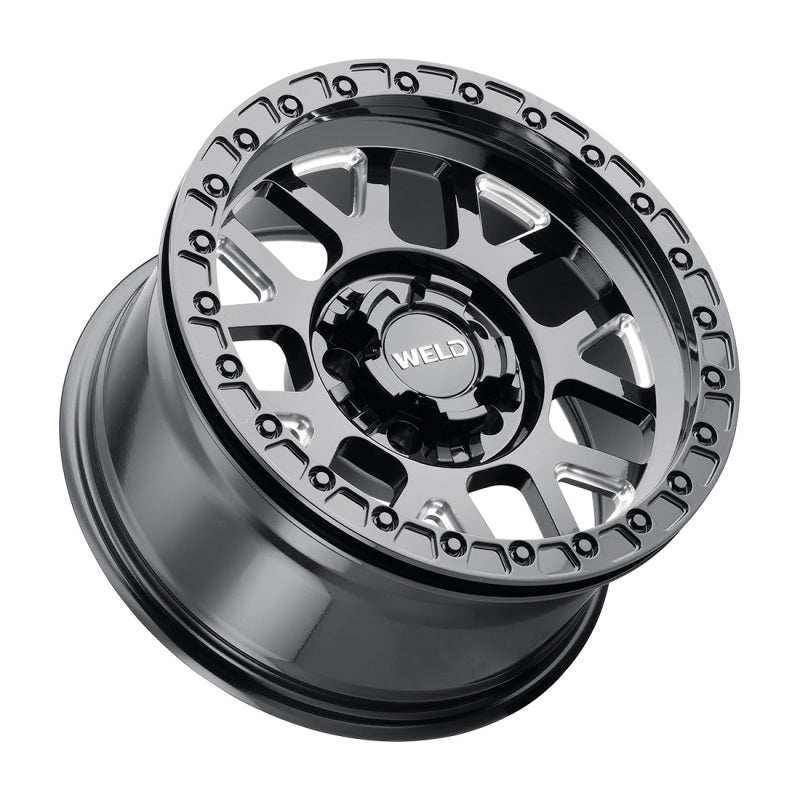 Weld Off-Road W902 17X10 Cinch Beadlock 5X127 5X139.7 ET-24 BS4.50 Gloss BLK MIL / BLK Ring 87.1 Wheels - Cast Weld