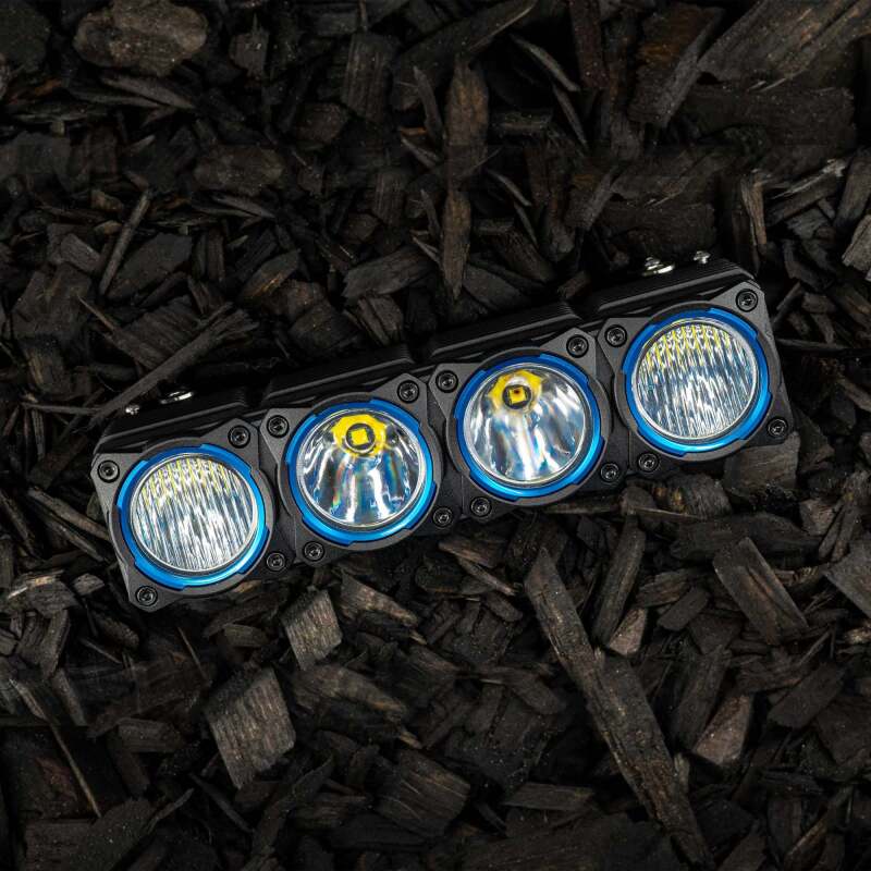 KC HiLiTES FLEX ERA LED Light Bar Bezel Kit for 10in. Segments - Blue Light Bars & Cubes KC HiLiTES