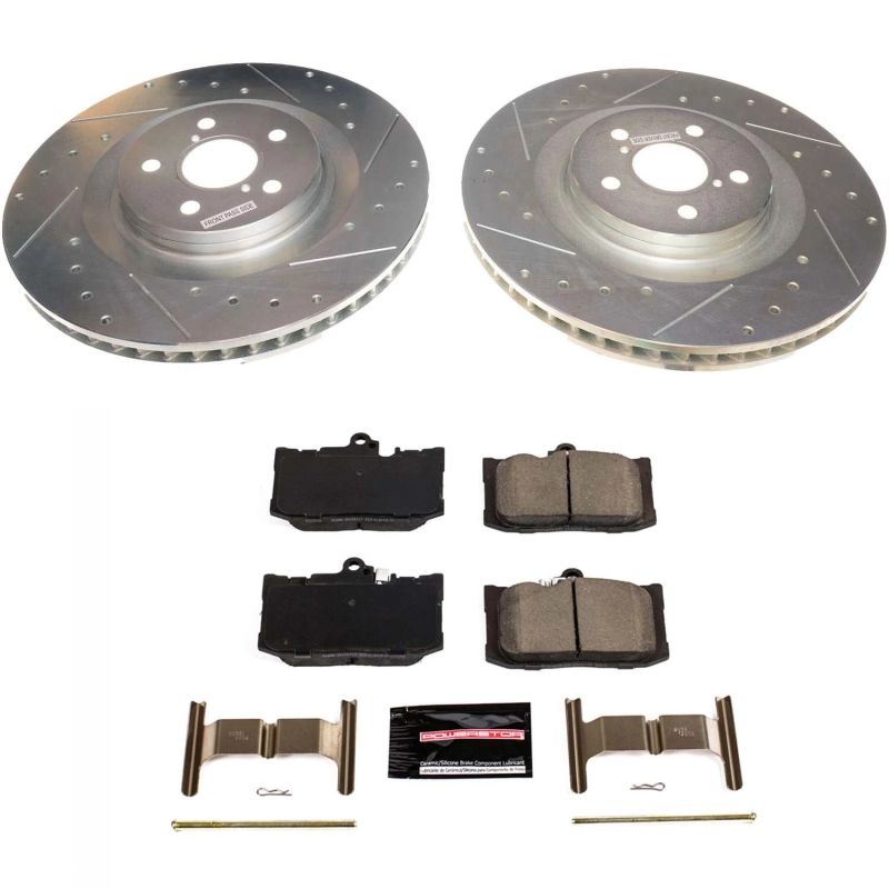 Power Stop 13-19 Lexus GS350 Front Z23 Evolution Sport Brake Kit Brake Kits - Performance D&S PowerStop