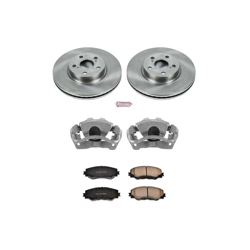Power Stop 09-10 Pontiac Vibe Front Autospecialty Brake Kit w/Calipers Brake Kits - OE PowerStop