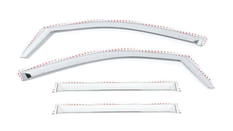 Putco 19-20 Chevy Silverado / GMC Sierra 1500 - Crew Cab (Set of 4) Element Chrome Window Visors Wind Deflectors Putco