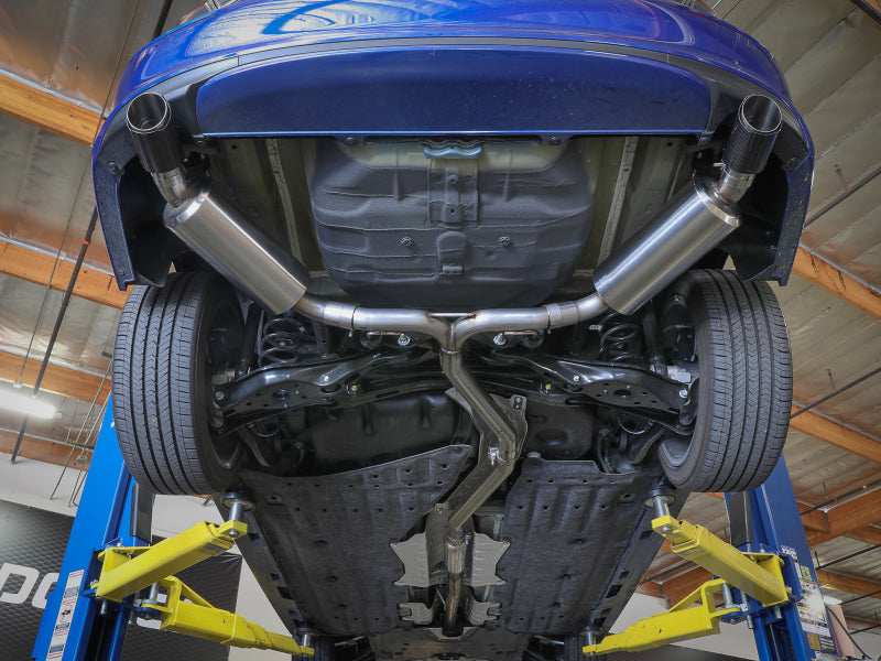 aFe Takeda 2.5in 304 SS Cat-Back Exhaust System w/CF Tips 2022+ Honda Civic L4-1.5L (t) Catback aFe