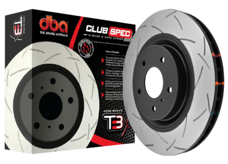 DBA 2020+ Chevrolet Corvette C8 J55 Z51 Front Slotted 4000 Series Rotor Brake Rotors - Slotted DBA