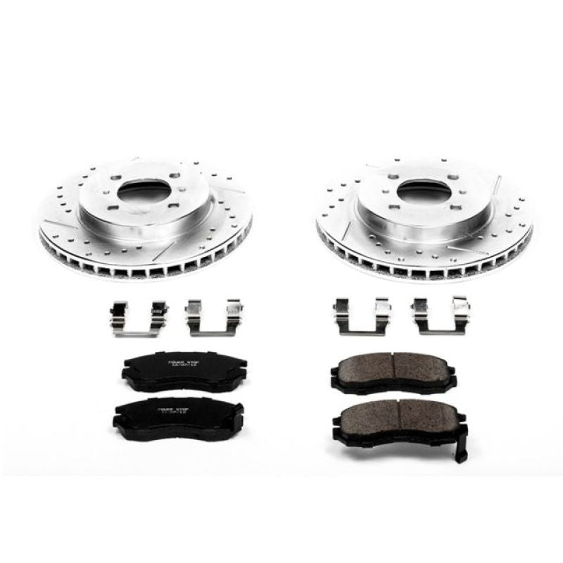 Power Stop 98-02 Mitsubishi Mirage Front Z23 Evolution Sport Brake Kit Brake Kits - Performance D&S PowerStop