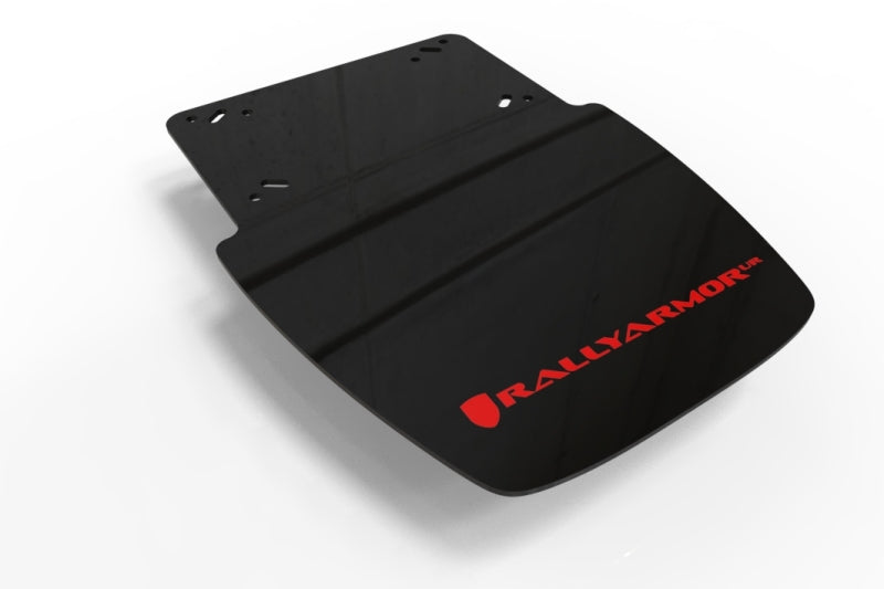 Rally Armor 19-25 Can-Am Ryker (Rally Ed. &amp; Sport) Black UR Mud Guard Red Logo (MOQ 200 PCS) Mud Flaps Rally Armor