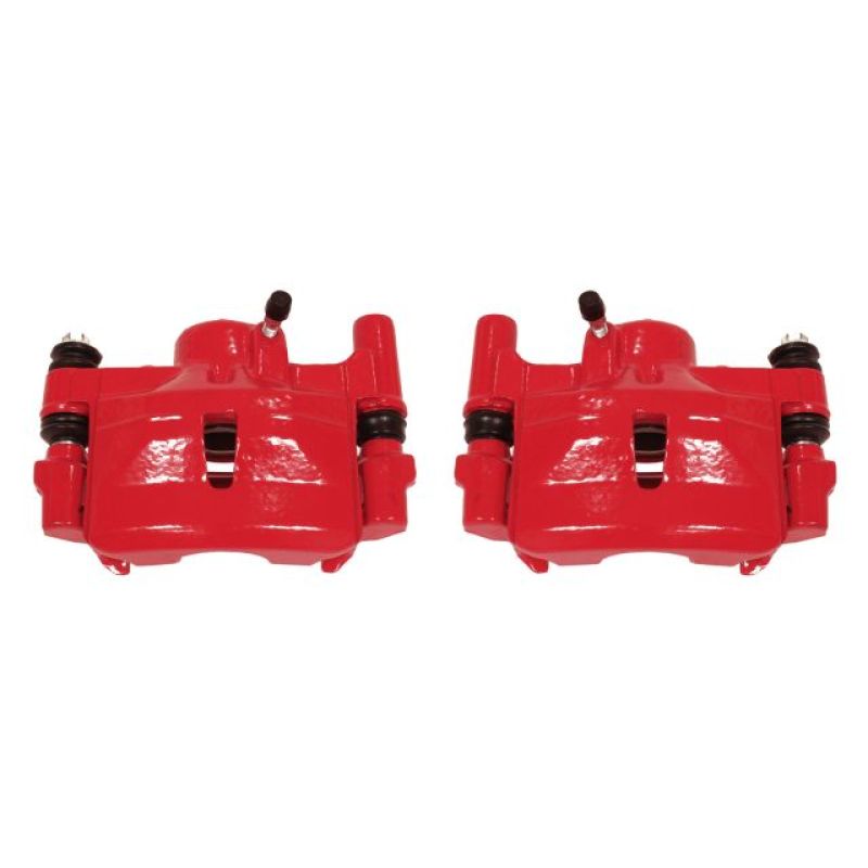 Power Stop 90-91 Lexus ES250 Rear Red Calipers w/Brackets - Pair Brake Calipers - Perf PowerStop