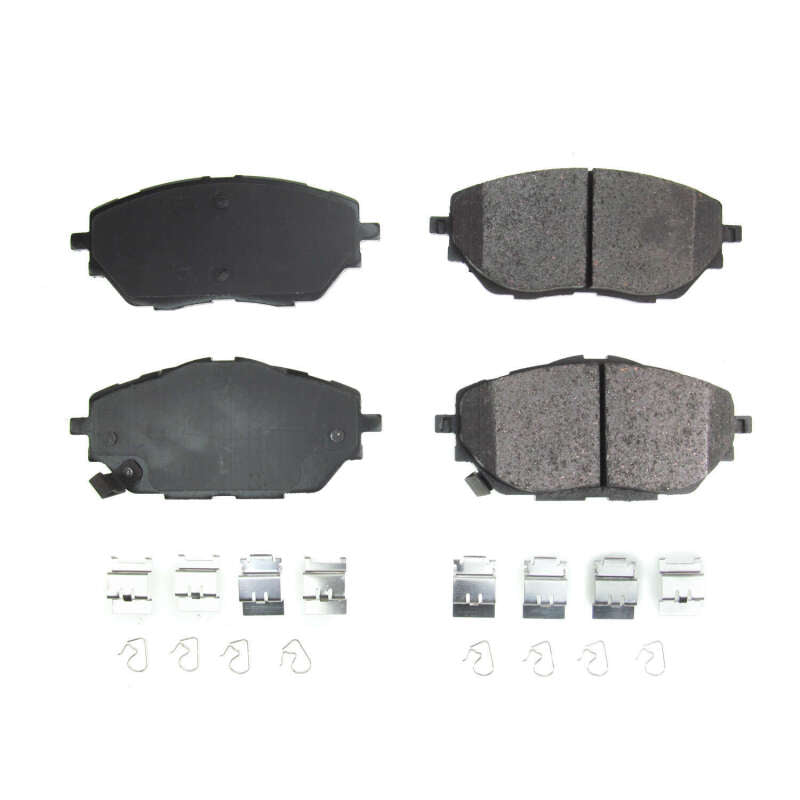 Power Stop 18-19 Toyota C-HR Front Z17 Evolution Ceramic Brake Pads w/Hardware Brake Pads - OE PowerStop