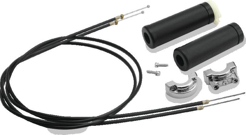 S&S Cycle Universal 1in Handlebars 2-Cable Throttle Assembly Cable - 48in Handlebars S&S Cycle