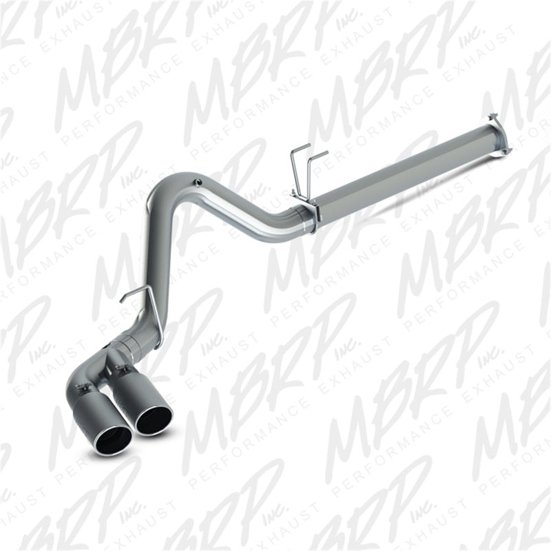 MBRP 2015 Ford F250/350/450 6.7L 4in Filter Back Dual Single Side Exit 5in Tips T409 Exhaust Catback MBRP