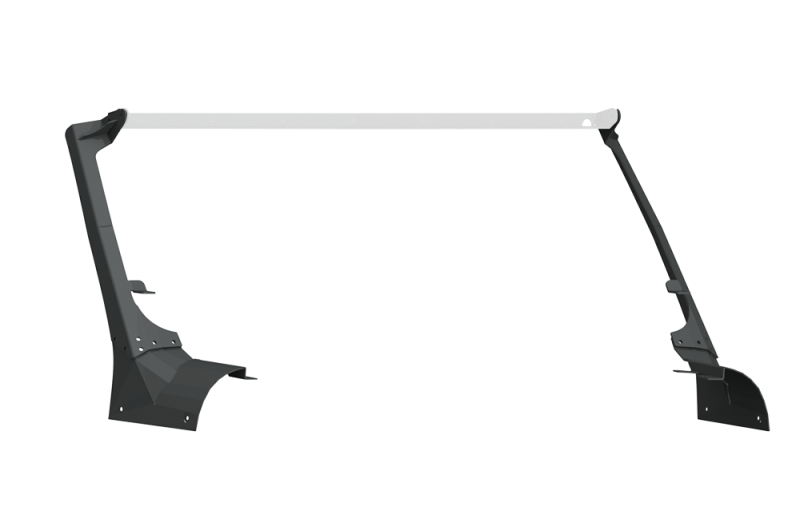 Road Armor 18-20 Jeep Wrangler JL Stealth A-Pillar Light Mounts 51.5in w/Lower Mount - Tex Blk Light Mounts Road Armor