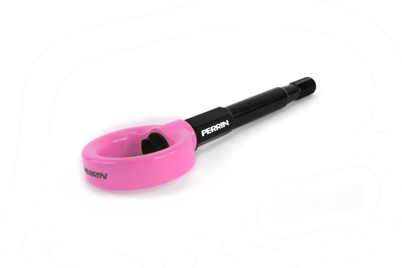 PERRIN 18-21 Subaru WRX & STI / 13-25 BRZ / 17-20 Toyota 86 Tow Hook Kit (Front) - Hyper Pink Tow Hooks Perrin Performance