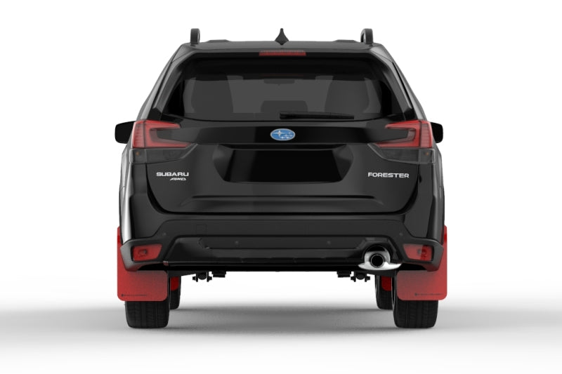 Rally Armor 19-21 Subaru Forester Red UR Mud Flap w/ Black Logo Mud Flaps Rally Armor