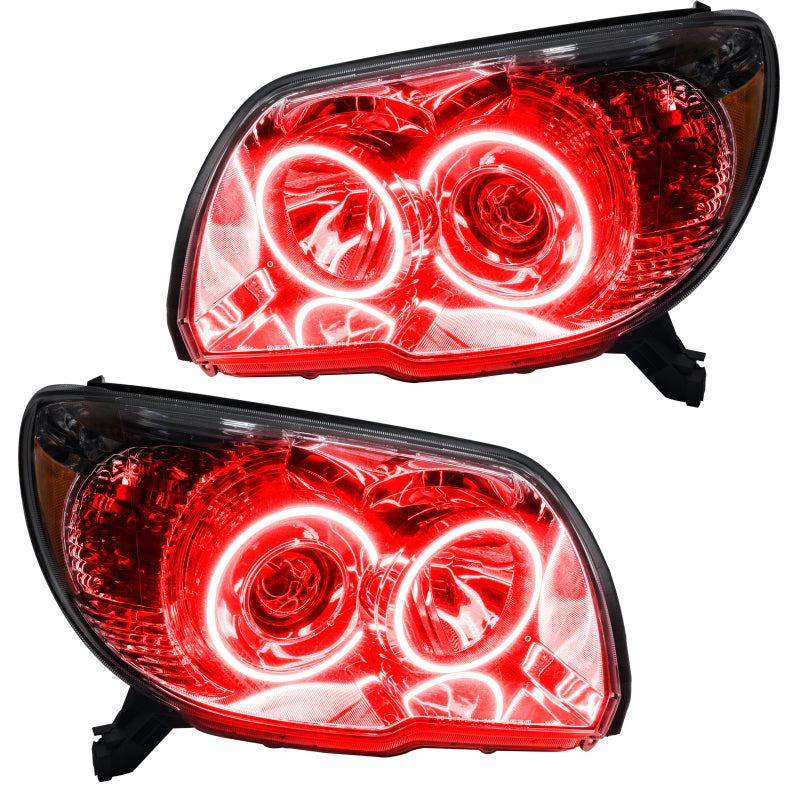 Oracle Lighting 06-09 Toyota 4-Runner Sport Pre-Assembled LED Halo Headlights -Red Headlights ORACLE Lighting